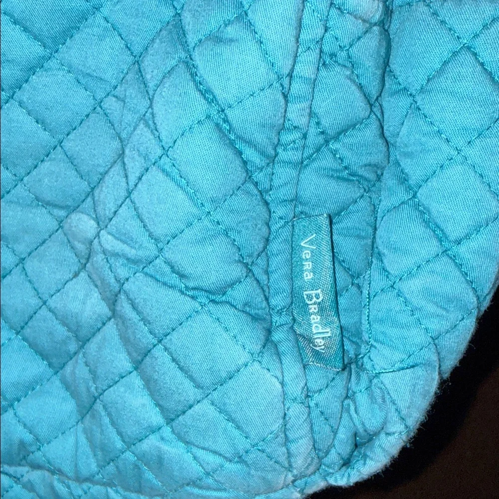 Vera Bradley Light Blue Quilted Laptop Backpack - Picture 2 of 8